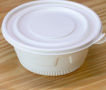 可降解一次性圓碗帶蓋 玉米淀粉外賣(mài)打包加厚餐盒
